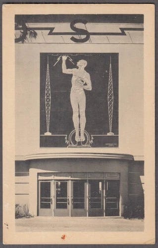 Ariel by Griffith Bailey Coale: NY World's Fair Mural postcard 1940 - Picture 1 of 1