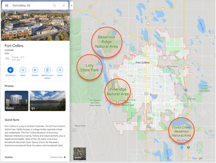 Finding nearby local landmarks (entities) in Google Maps Finding nearby local landmarks (entities) in Google Maps
