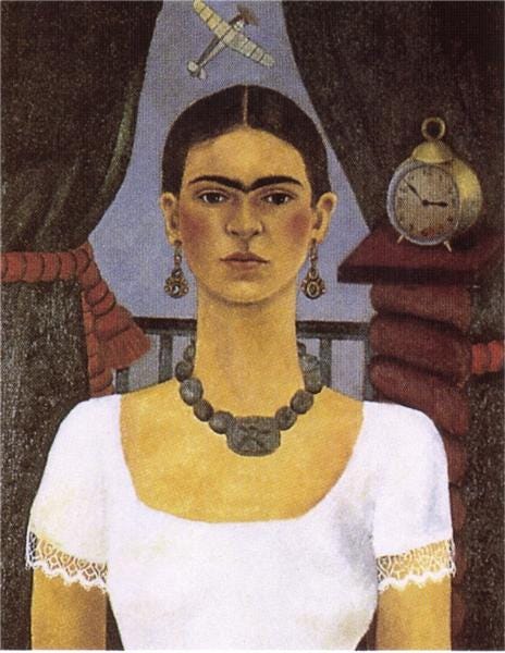Self Portrait - Time Flies, 1929 - Frida Kahlo