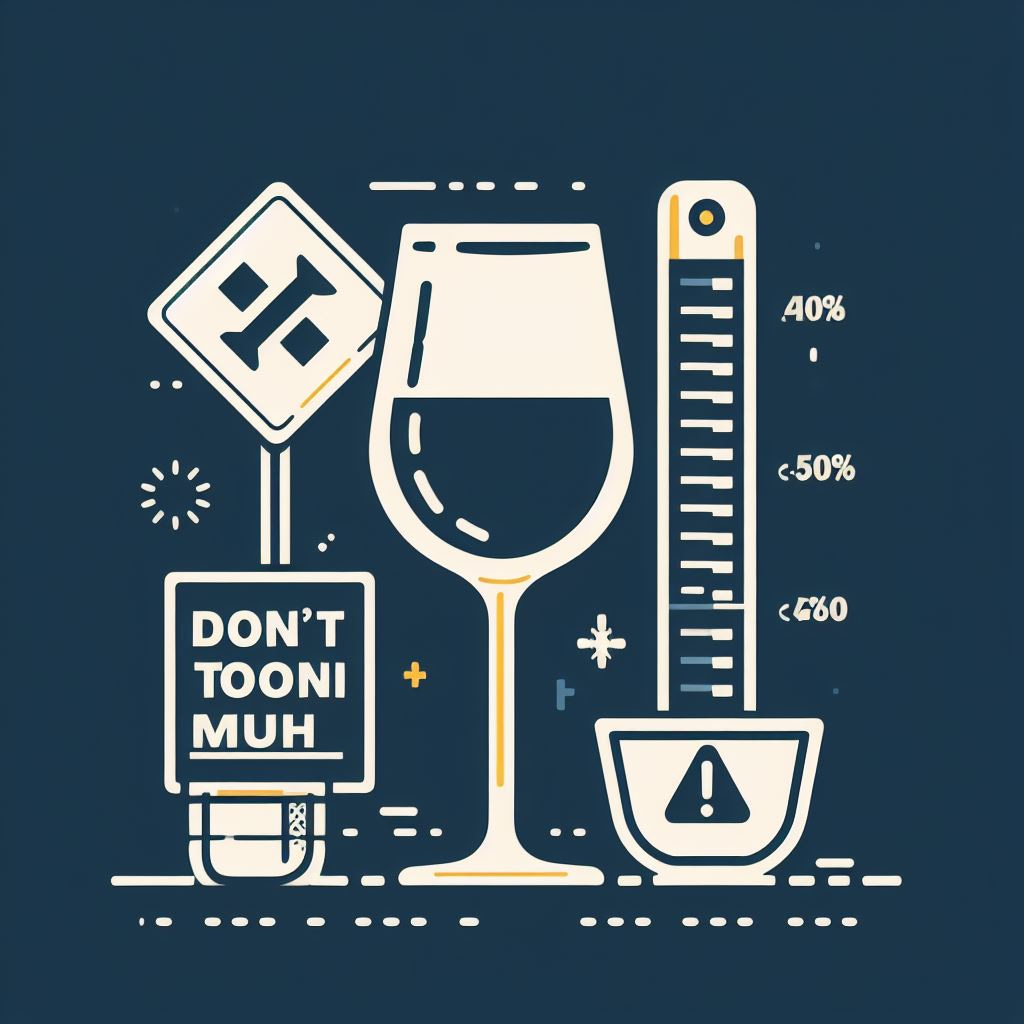 not drinking too much