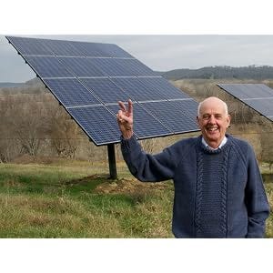 Wendell Berry in front of solar panels Wendell Berry in front of solar panels