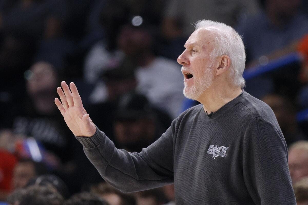 Gregg Popovich plans a return to Spurs after recovery from stroke - Los  Angeles Times
