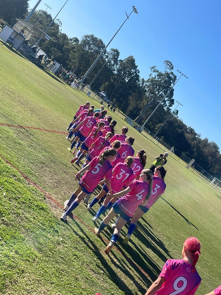 Capalaba Bulldogs dress in pink to raise money for cancer