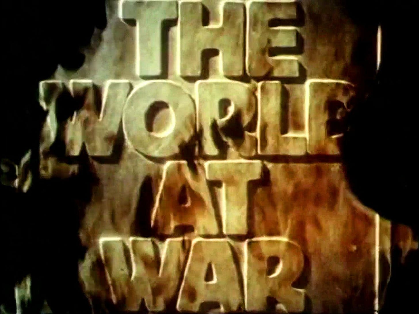 1973 documentary series The World at War opening title card.