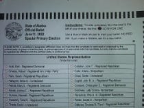 Alaskan Mail-In Ballot for Special Election in June 2022
