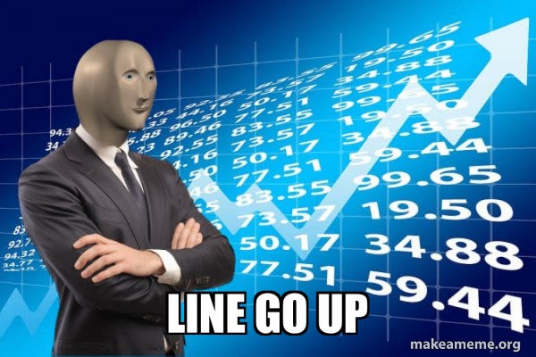Stonks Only Go Up meme