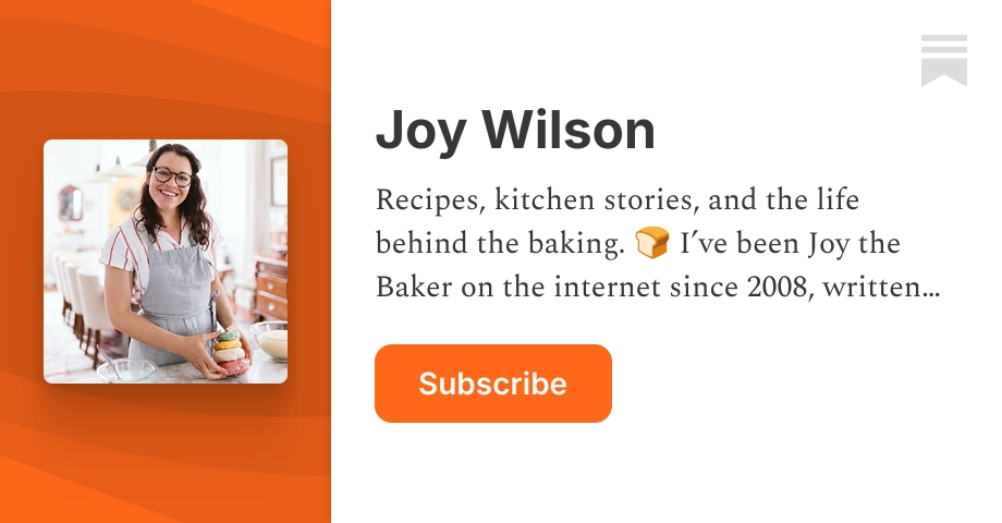 Joy Wilson | Substack