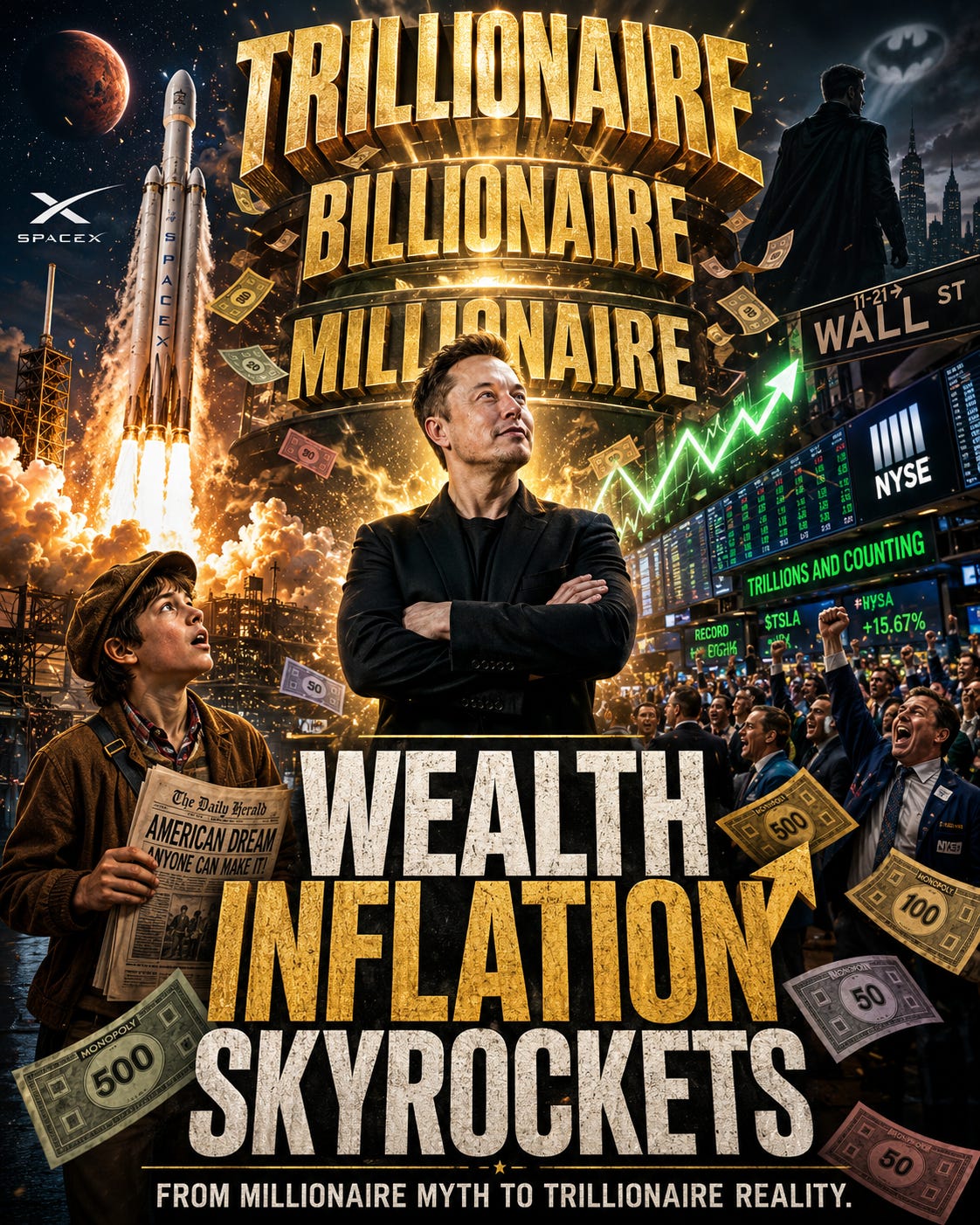 Wealth Inflation Skyrockets: Greg Maresca on Elon Musk, SpaceX’s IPO, and America's move from millionaire mythology to trillionaire reality.