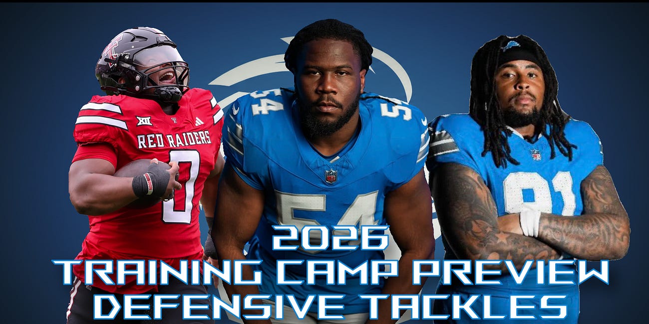 Lions 2026 Training Camp Medical Preview: Defensive Tackle