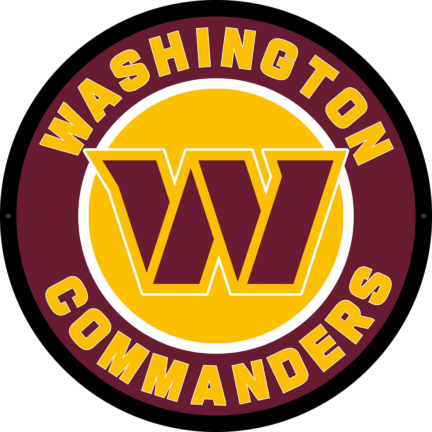 Evergreen Washington Commanders Round 23" LED Lighted Sign – ShopCGX