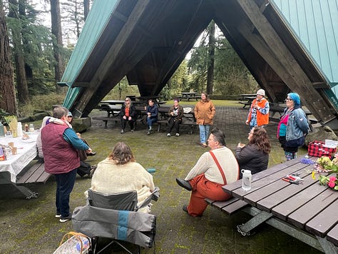 Walking my dogs, Cedar Circle Gathering, Nature, & Archery