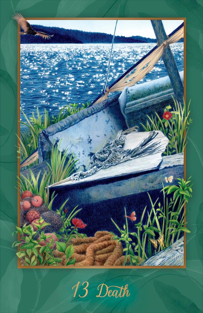 Death from the Gaian Tarot. Art by JPC.