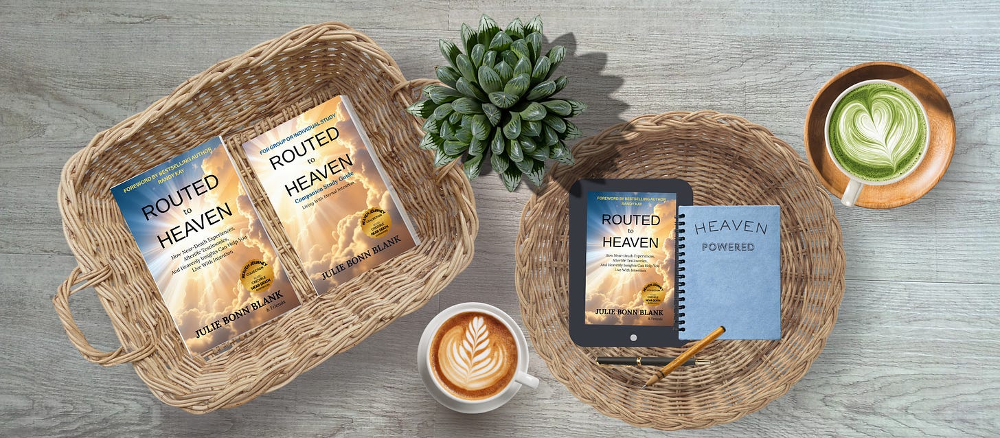 The story of Lindsay Wessinger losing her son is featured in Routed to Heaven by Julie Bonn Blank The story of Lindsay Wessinger losing her son is featured in Routed to Heaven by Julie Bonn Blank