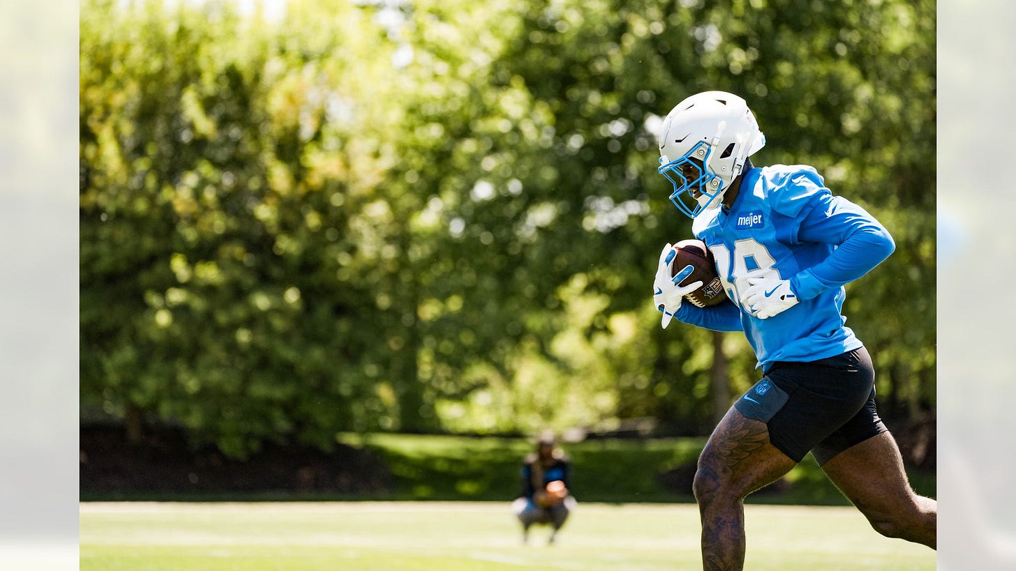 Kendrick Law practicing at Detroit Lions OTA 2026 Kendrick Law practicing at Detroit Lions OTA 2026