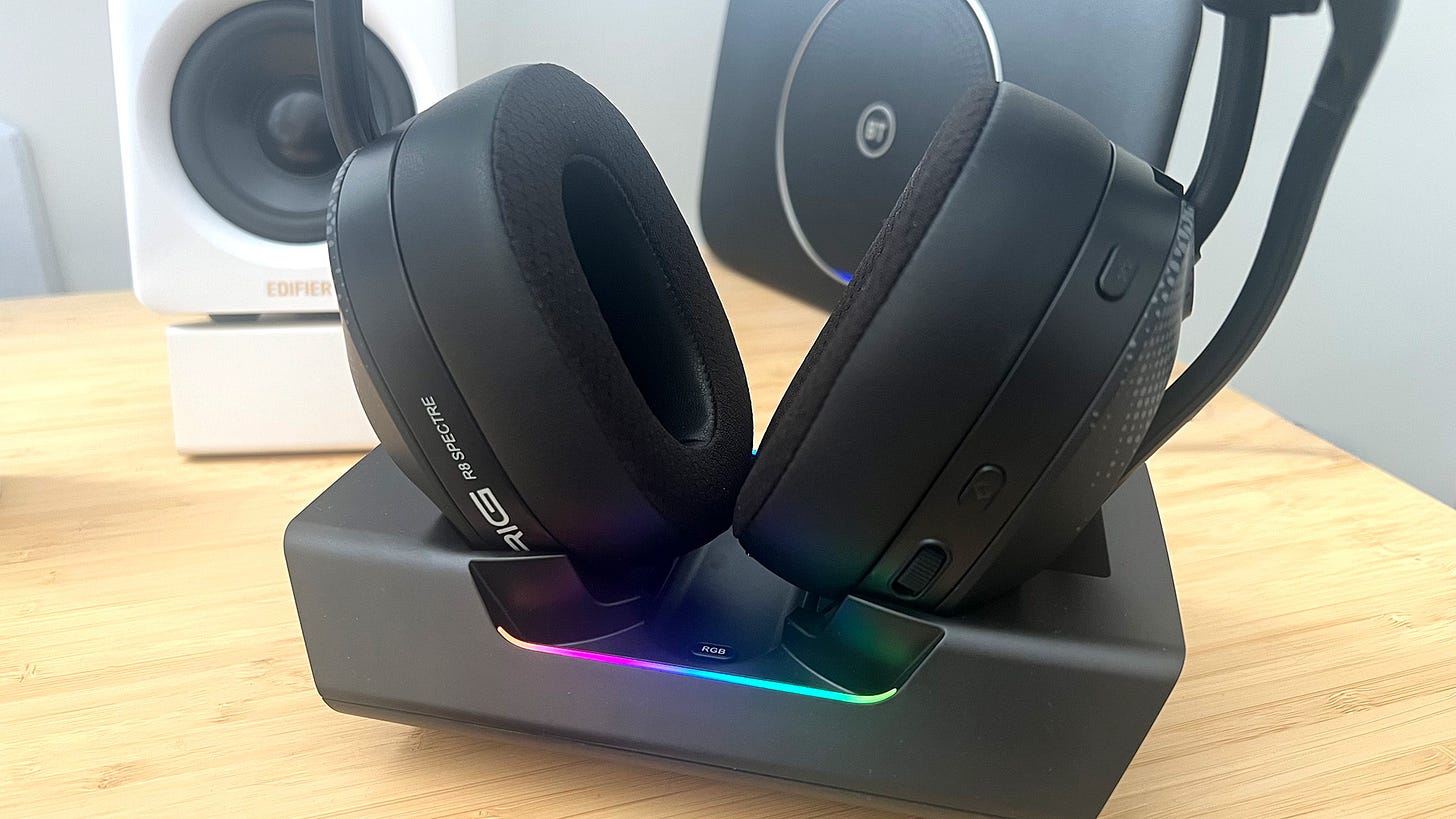 Nacon RIG R8 Spectre Pro HS in the dock