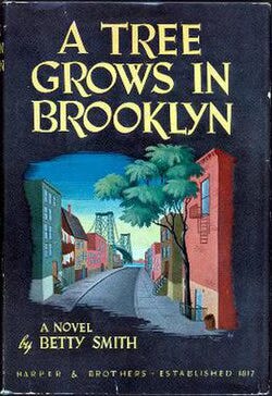 Book voce with a thick black band surrounding a street leading down tow rows of tenements to the brooklyn bridge Book voce with a thick black band surrounding a street leading down tow rows of tenements to the brooklyn bridge