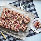 A Hazelnut Quince Crumble Cake
