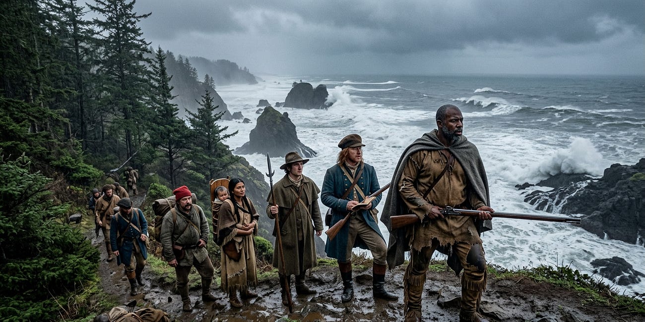 A Day When Lewis and Clark Reached the Pacific, 1805