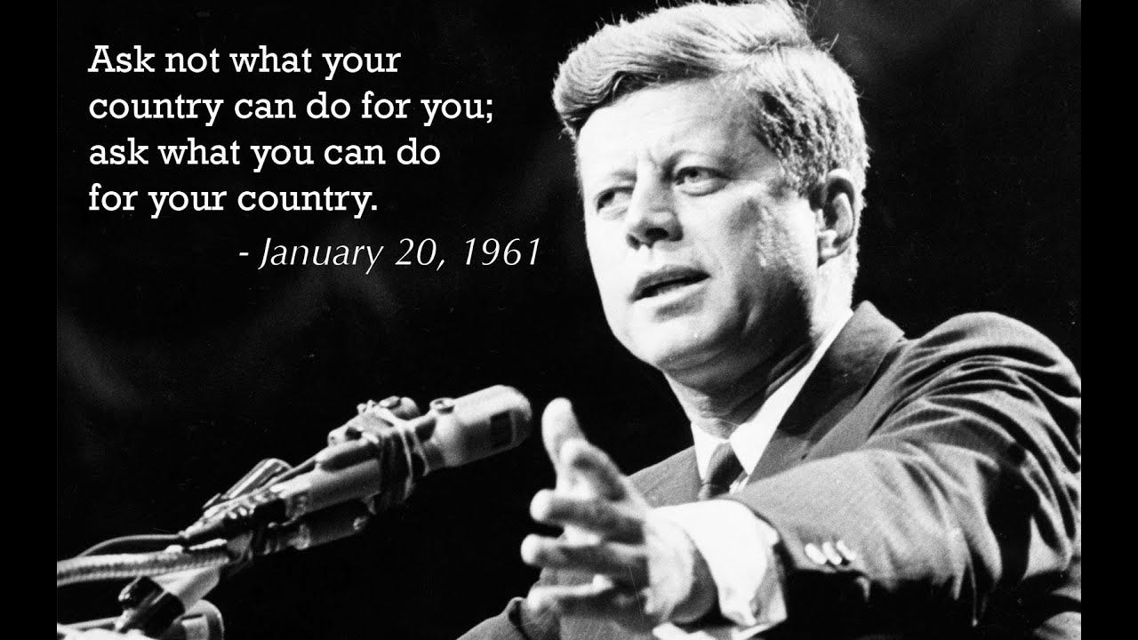 John F. Kennedy - Ask what you can do for your country [The Best Speech]