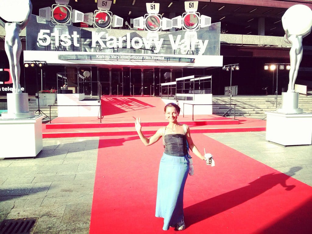 On the red carpet