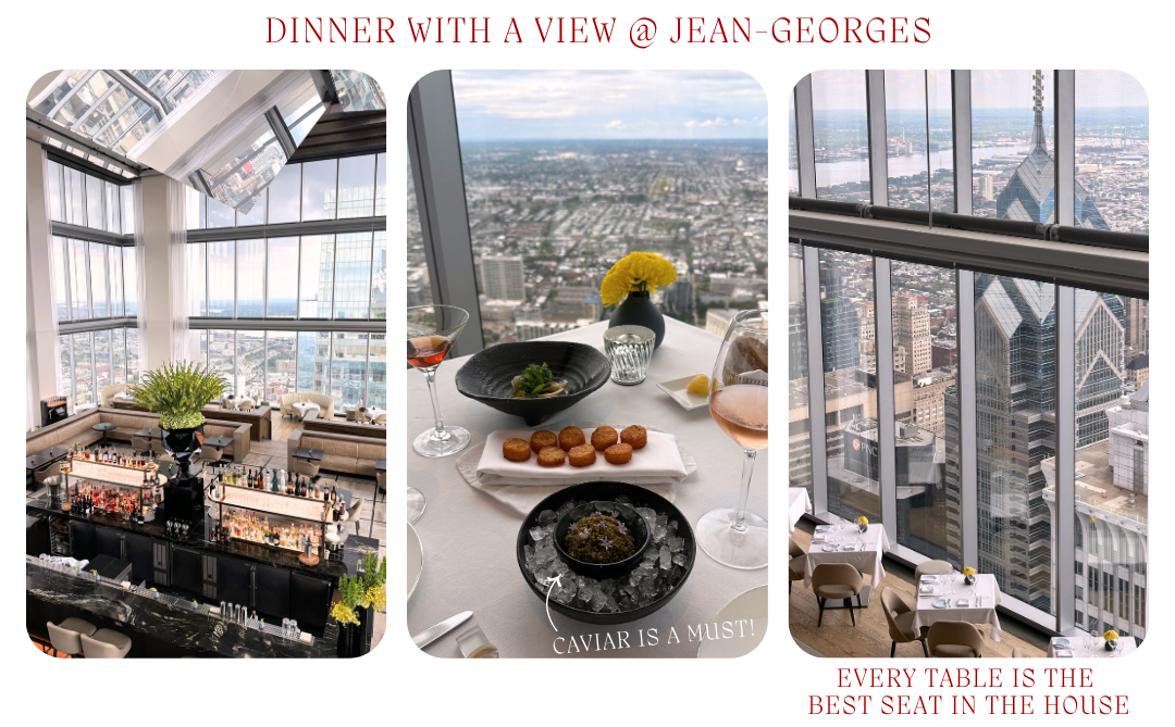 scenes from dinner at jean-georges in four seasons philly