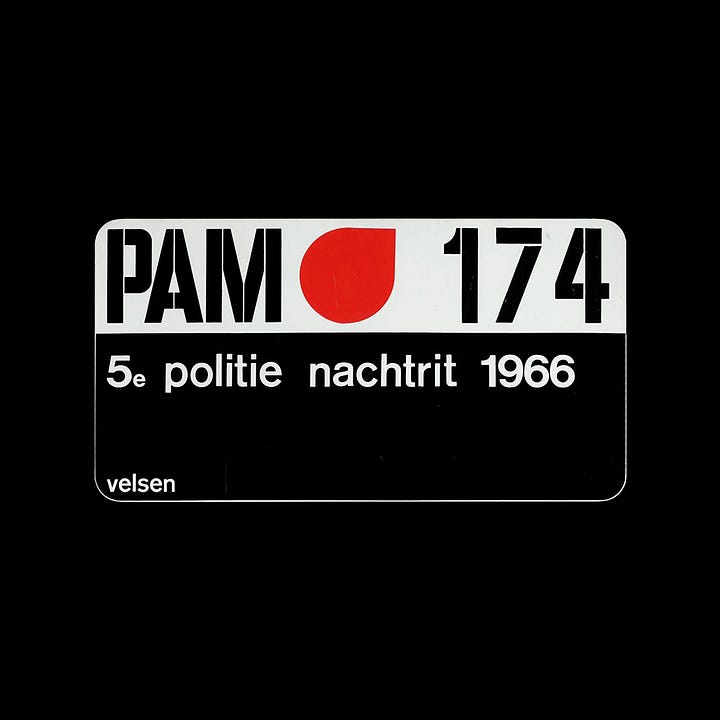 Benno Wissing's 1965 logo for Dutch oil, gas and petrol brand PAM