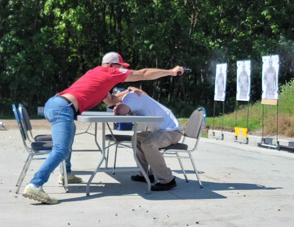 May be an image of 1 person and skeet shooting