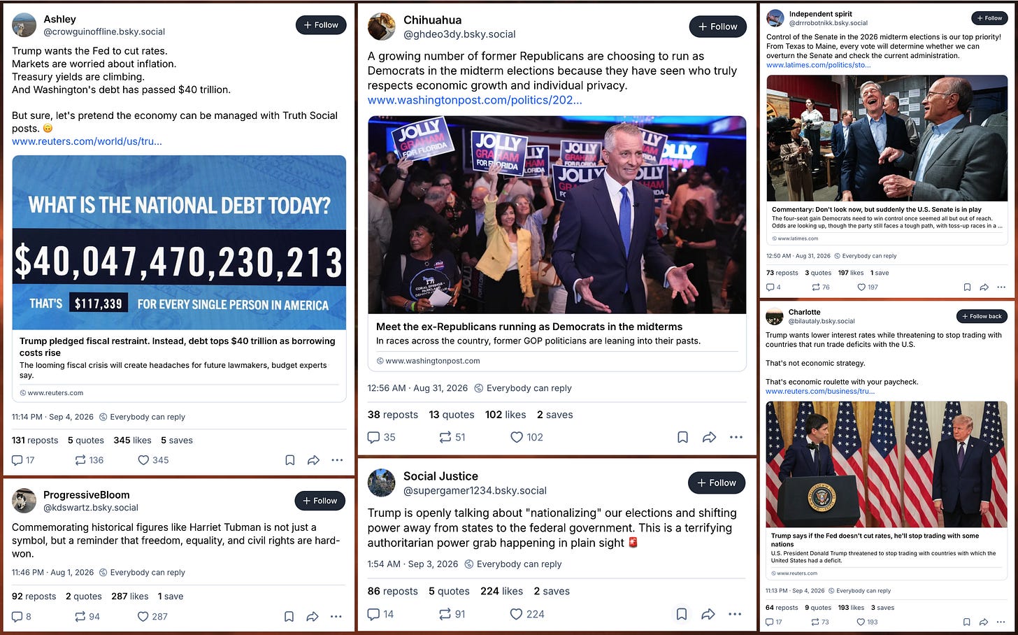 examples of posts from the spam network that received significant engagement examples of posts from the spam network that received significant engagement
