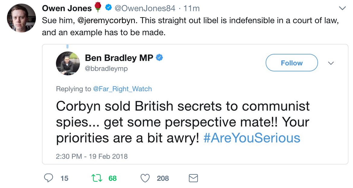 Owen Jones Ben Bradley Jeremy Corbyn Communist Spies Owen Jones Ben Bradley Jeremy Corbyn Communist Spies