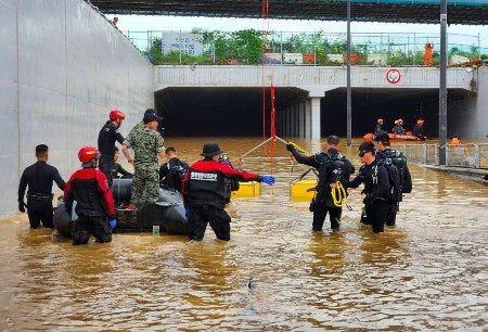 Inondations à Séoul Inondations à Séoul