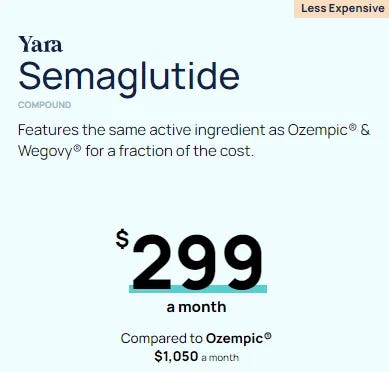 compound semaglutide price comparison Yara's Game-Changing GLP-1 Drugs