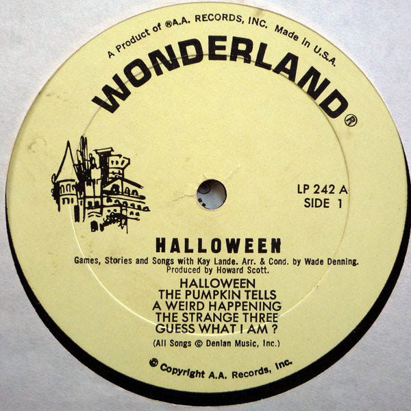 Halloween music vinyl album