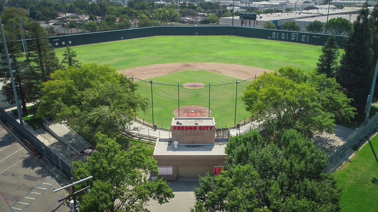 Take flight over Fresno's historic John Euless Ballpark Take flight over Fresno's historic John Euless Ballpark