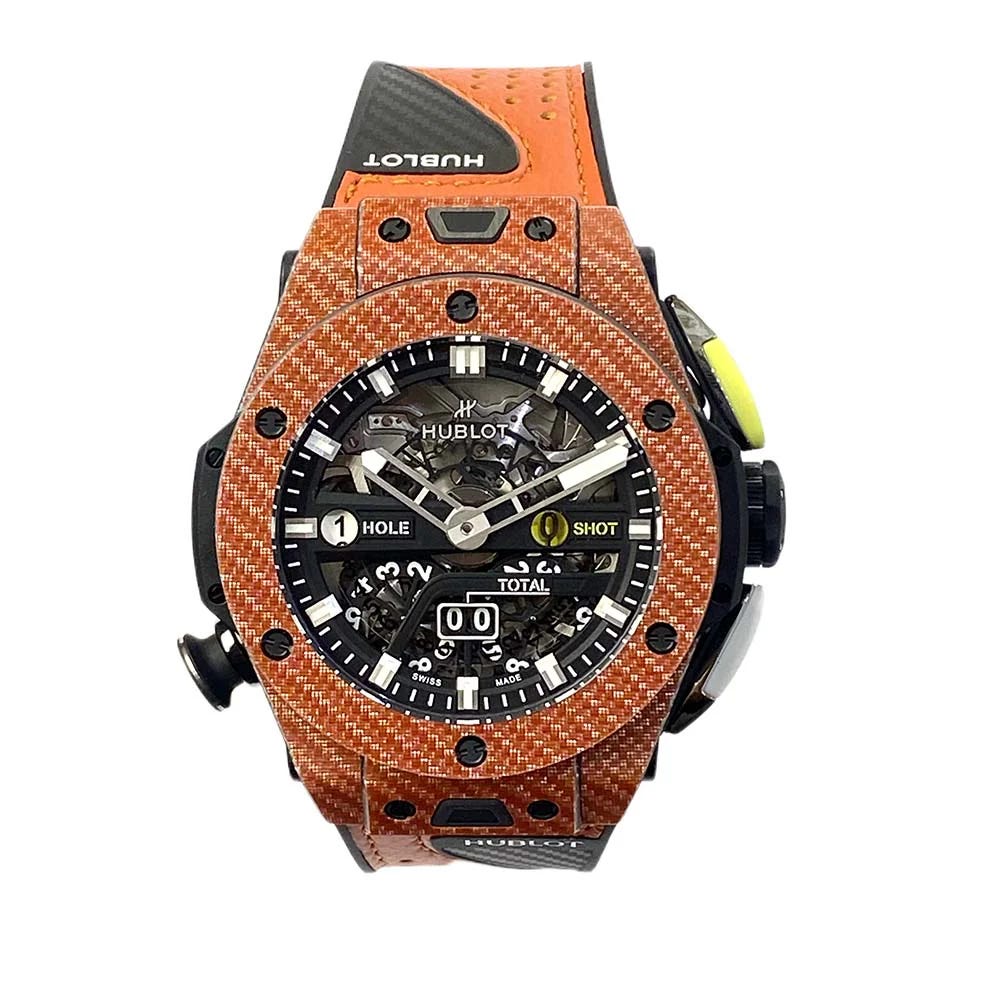Hublot Big Bang Unico Golf Orange 45 Carbon / Skeletonized / Strap - Limited to 100 Pieces 416.YO.1120.VR Listing Image 1