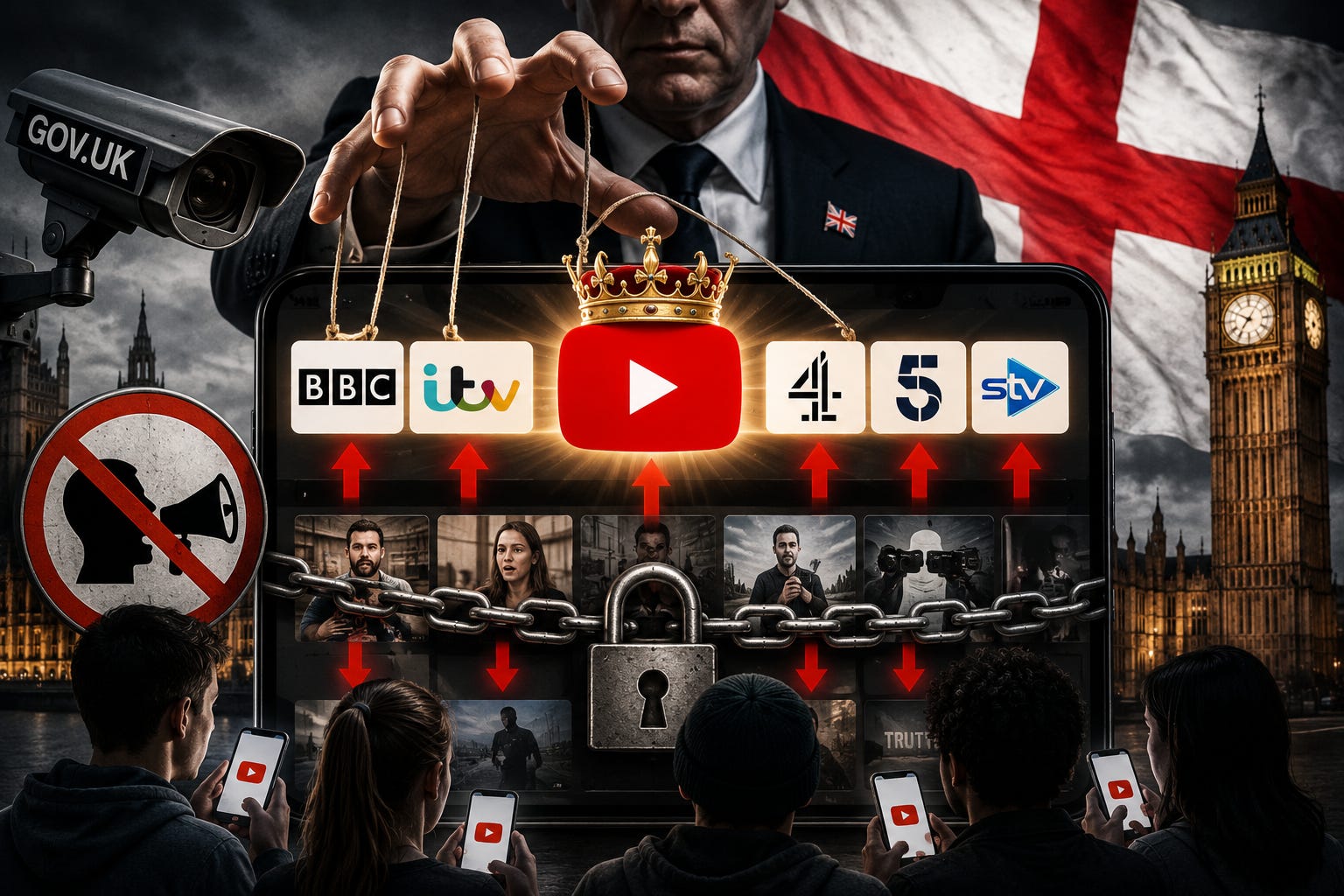 Le gouvernement britannique prépare le passage à la trappe des créateurs indépendants sur YouTube