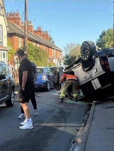 Hull-City-player-Sorba-Thomas-flips-car-crash-on-his-way-to-training-ground-Escapes-unharmed