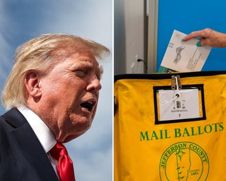 What Trump's attacks on mail-in voting mean for the midterms | Trump administration | The Guardian What Trump's attacks on mail-in voting mean for the midterms | Trump administration | The Guardian
