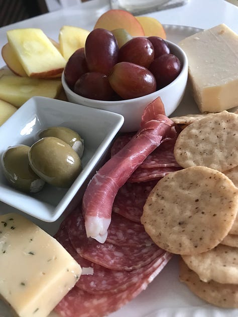 6 photos of snack plates and meals that took little effort to make