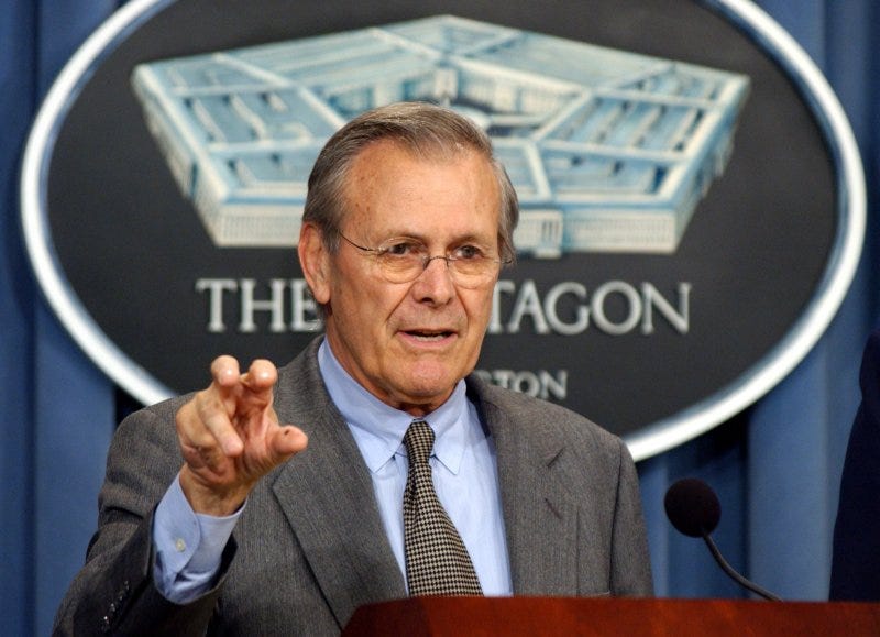 Rumsfeld: Looting is transition to freedom - UPI.com Rumsfeld: Looting is transition to freedom - UPI.com