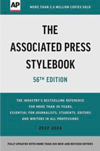 book cover The AP Stylebook 2022 book cover The AP Stylebook 2022