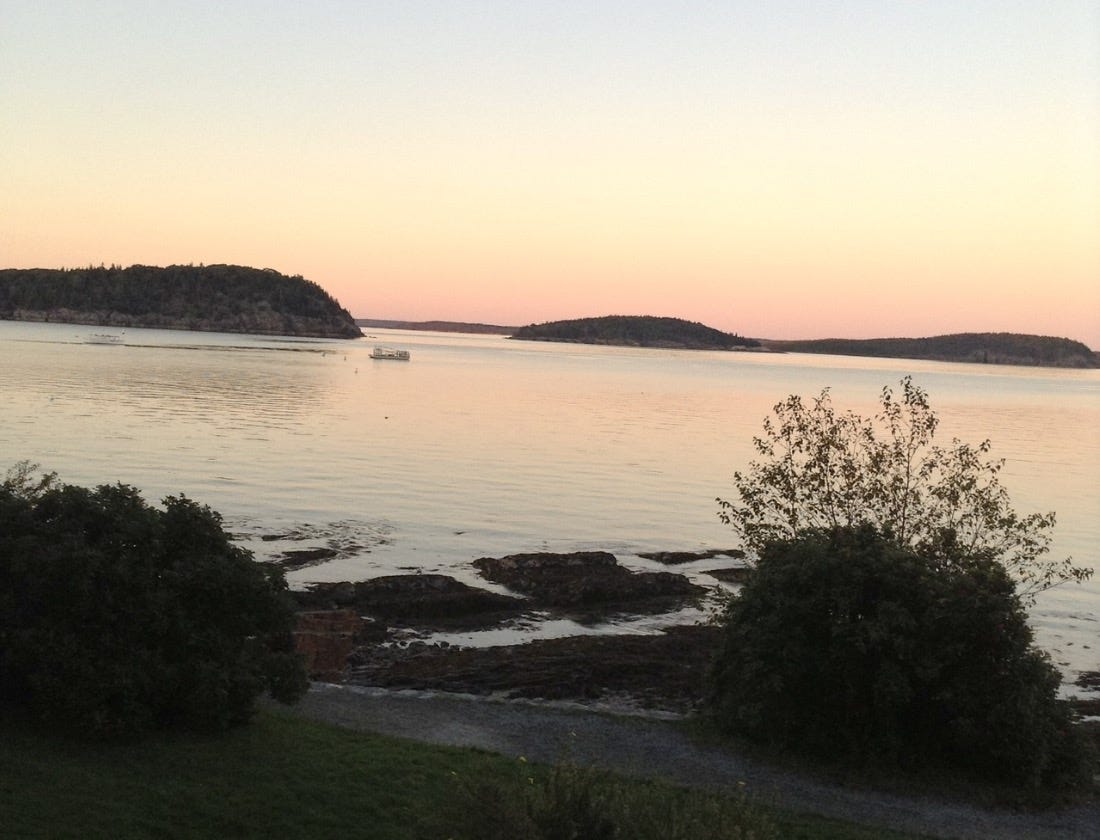 Bar Harbor, Maine at dawn