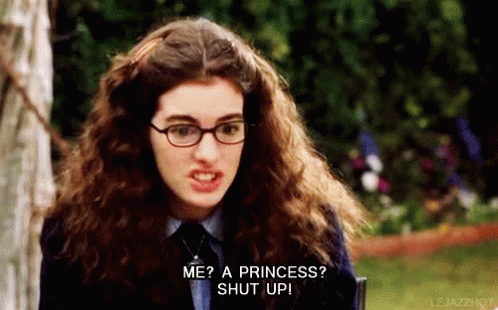 Anne Hathaway Princess GIF - Anne Hathaway Princess Shut Up - Discover &  Share GIFs