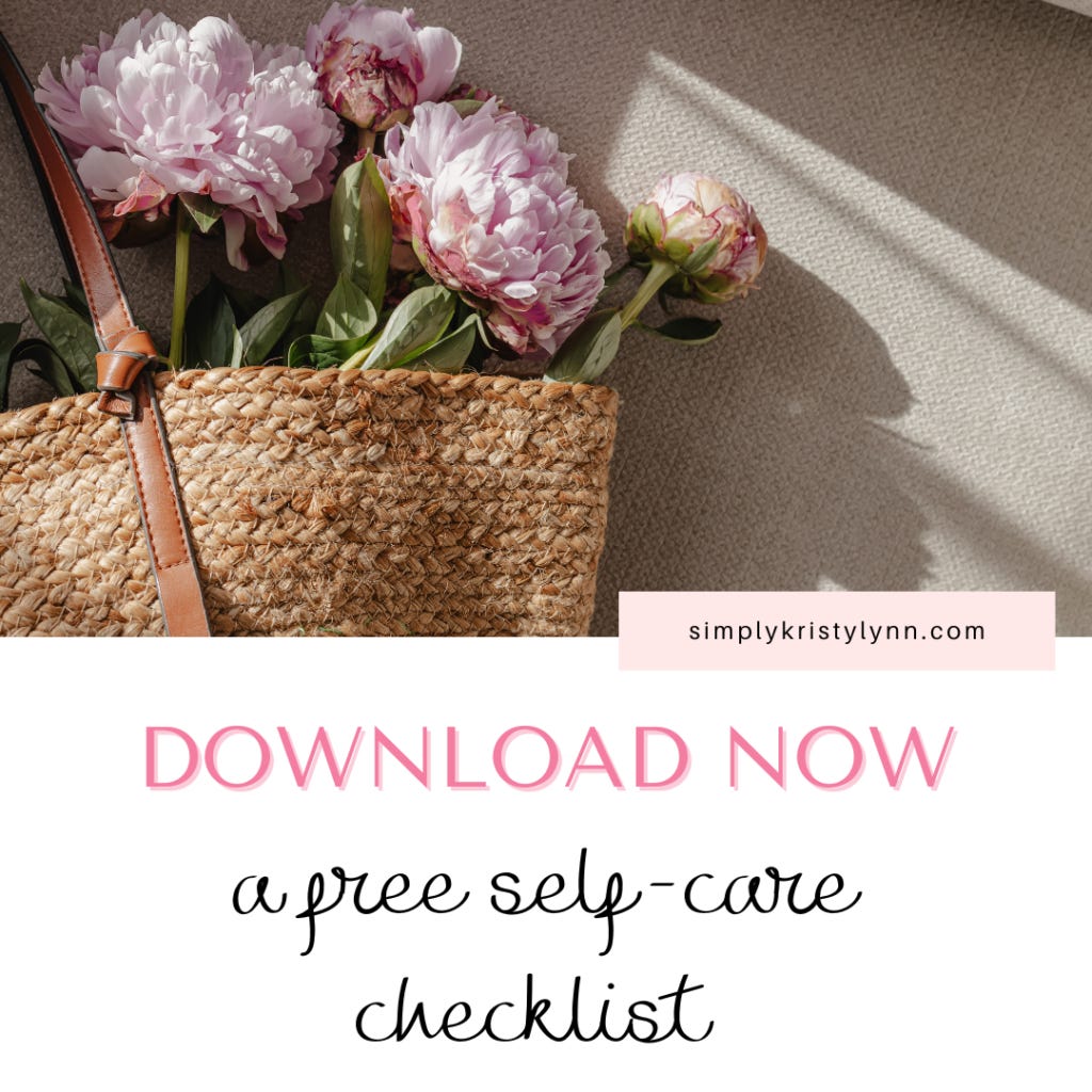 FREE Printable Self-Care Checklist | Self-care for moms and creatives. FREE Printable Self-Care Checklist | Self-care for moms and creatives.