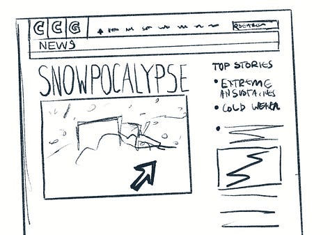 illustrations by Migy about climate change the game