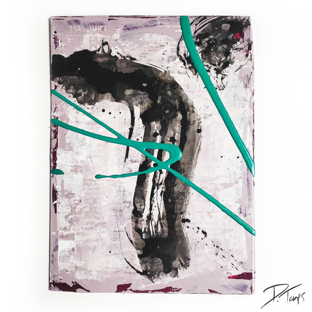 16 drops of rain painting and poetry by duane toops