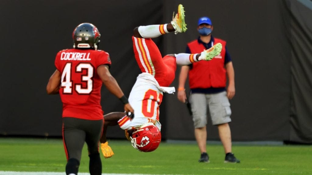 Tyreek Hill vs Buccaneers Semana 12, 2020