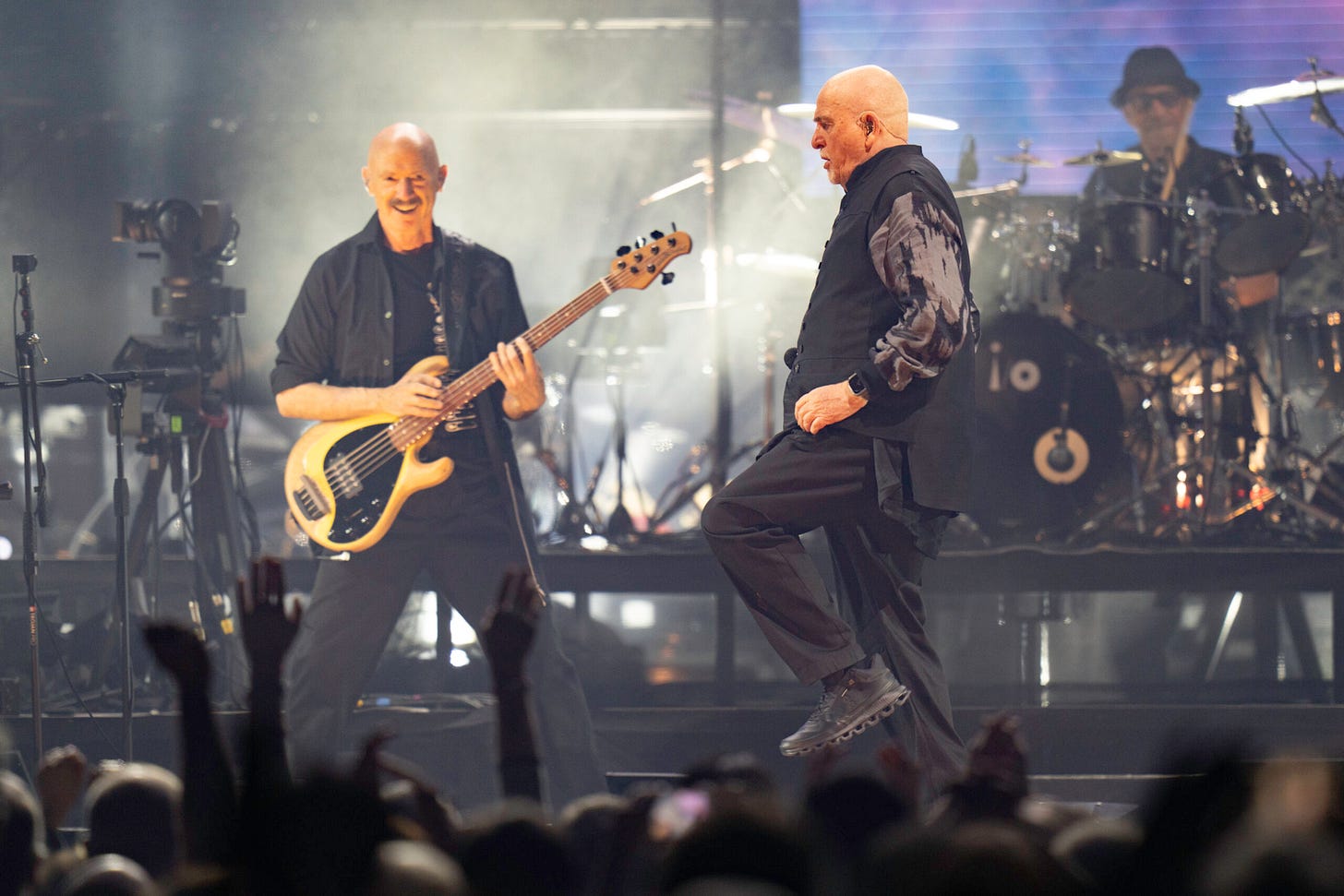 Peter Gabriel, Manu Katché, Tony Levin by York Tillyer