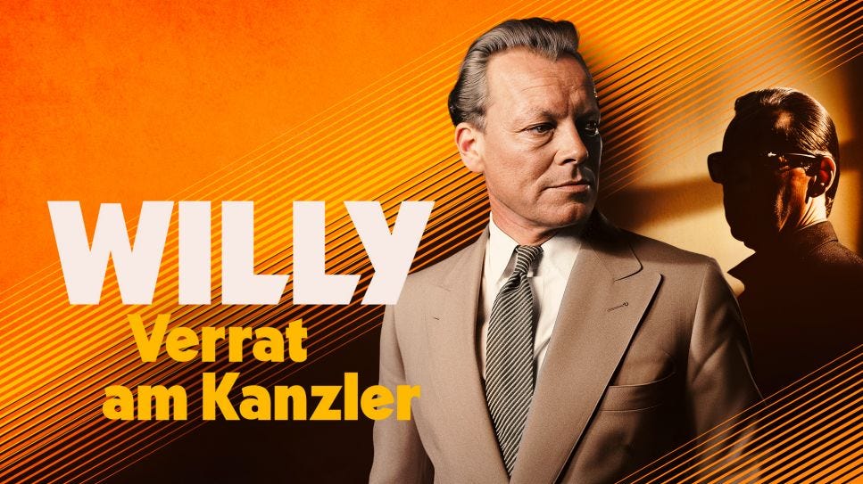 Willy Brandt, im Hintergrund Brandt Referend Günter Guillaume, dann als DDR-Spion verhaftet, Bild: rbb/DOKfilm