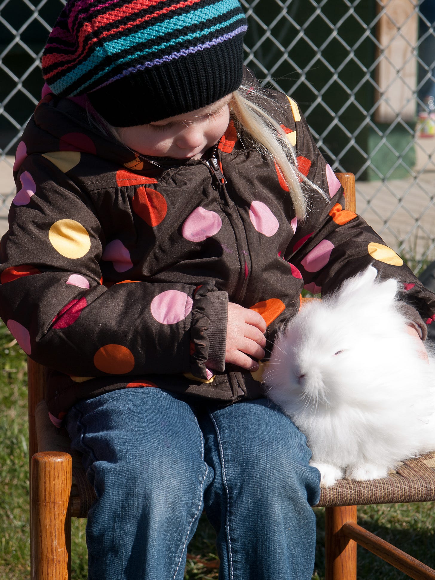 Girl with bunny