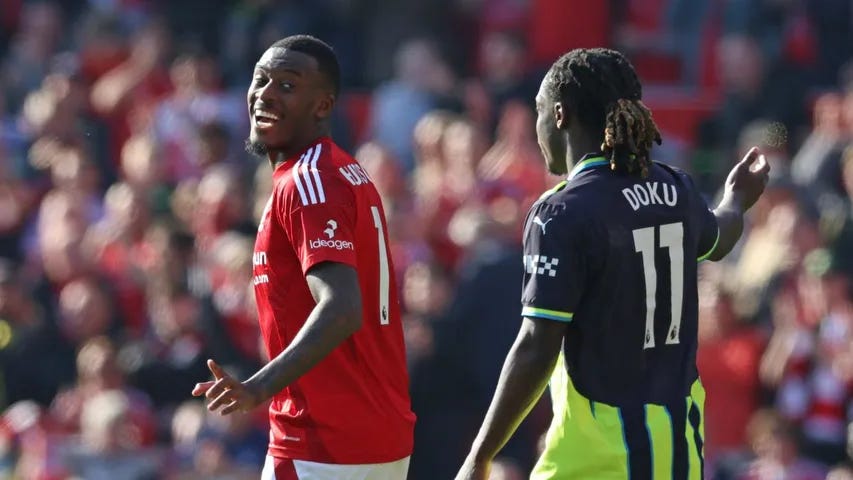 PL: Forest hurt Manchester City's bid for top-four finish with home win